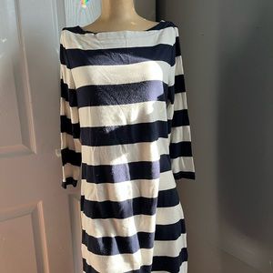 Gap Striped Dress with 3/4 length sleeves